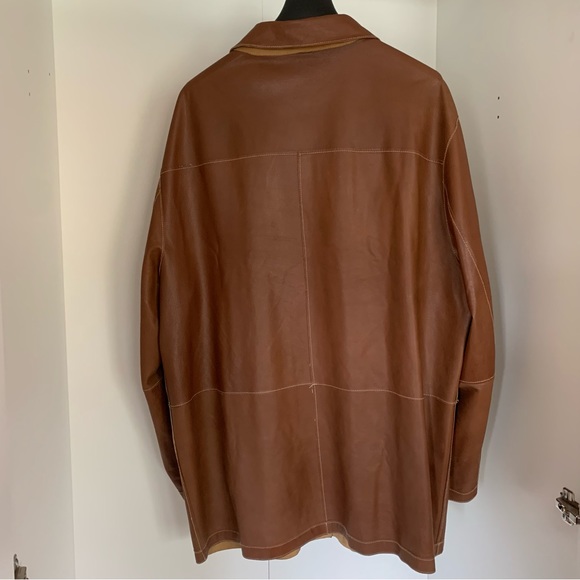 Lambskin leather reversible shirt - Picture 8 of 14